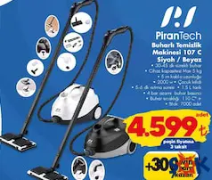 PİRANTECH BUHARLI TEMİZLİK MAKİNESİ 107 C SİYAH/BEYAZ fiyat ve kampanya bilgisi